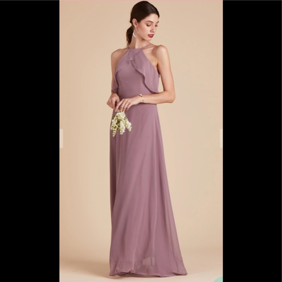 Dark Mauve Birdy Grey Dress - Picture 1 of 8